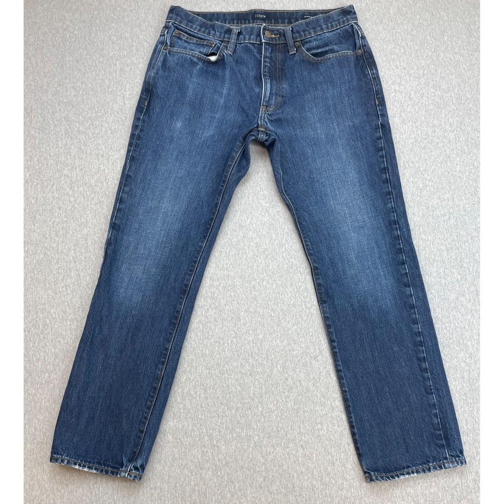 J Crew Jeans Mens 32 X 30 Blue 100% Cotton Straight